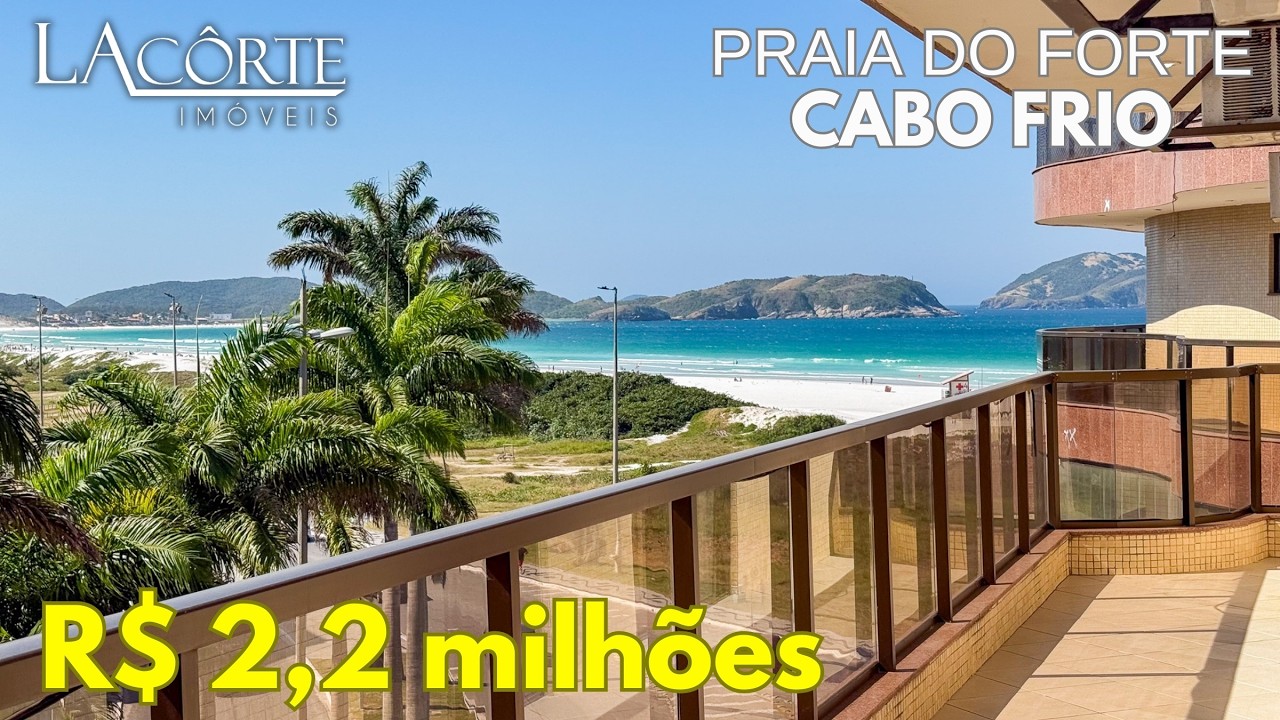 Apartamento Pé na Areia na Praia do Forte, Cabo Frio, Bairro Algodoal. Qualidade de Vida! 4 quartos