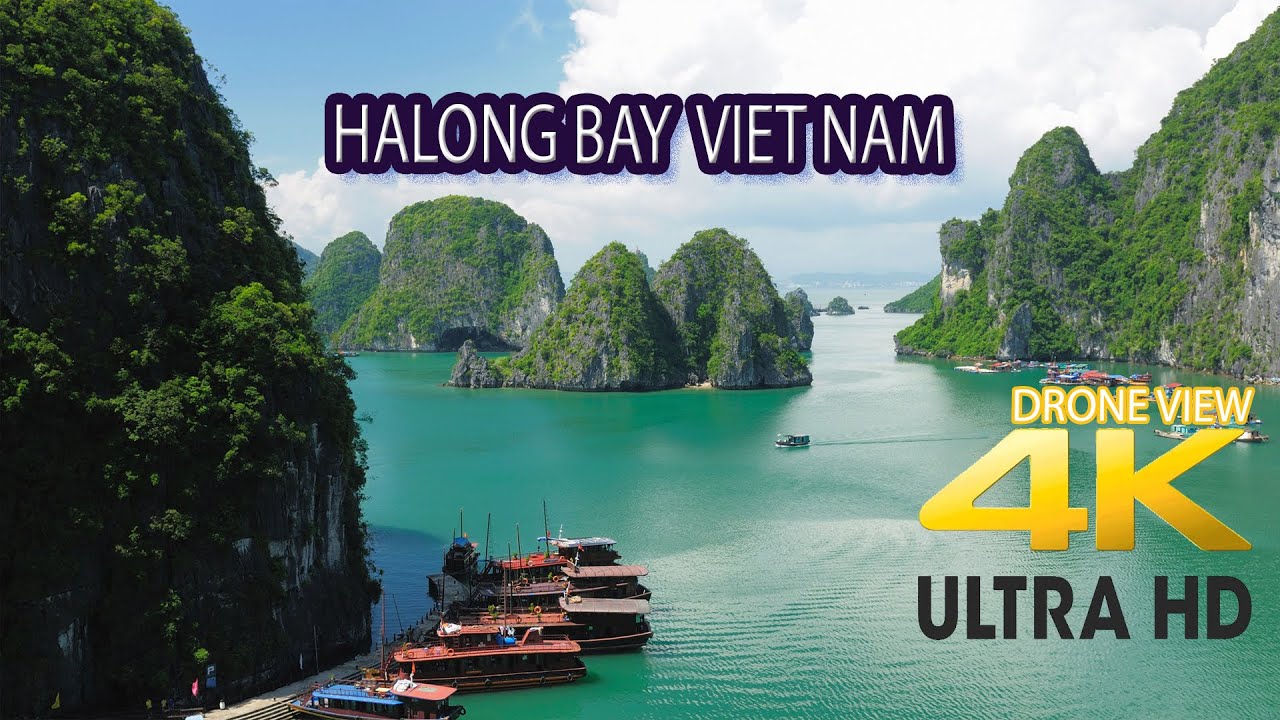 Du lịch Vinh Hạ Long nhìn từ Flycam-Kỳ quan thiên nhiên của thế giới-Halong Bay Viet Nam drone 4K