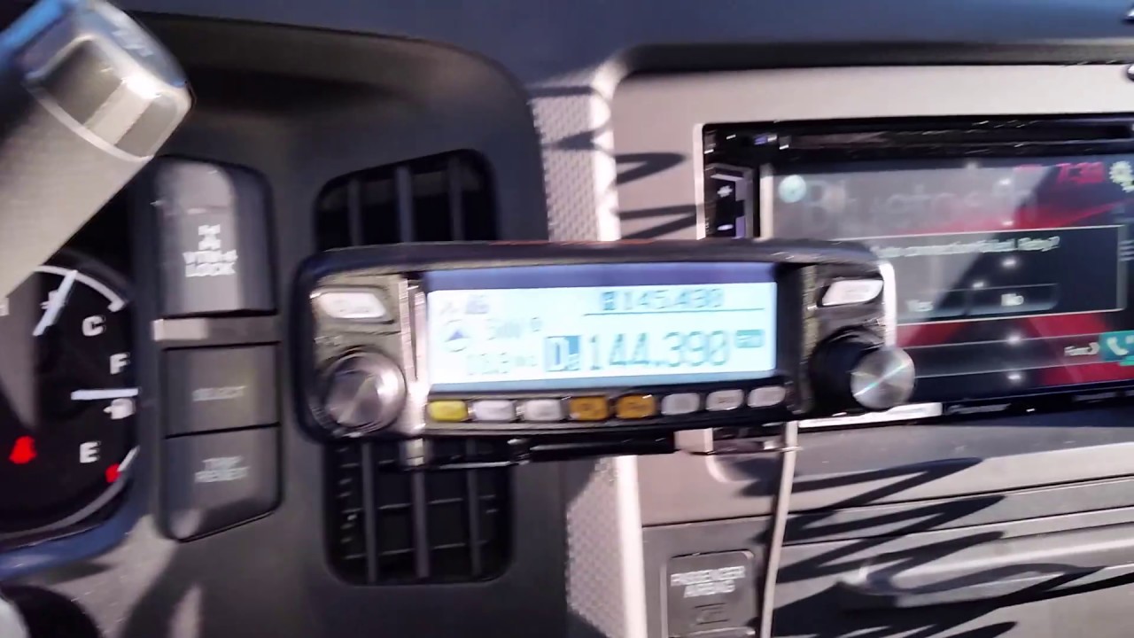 Yaesu FTM-100DR APRS SETUP, and mounting options.