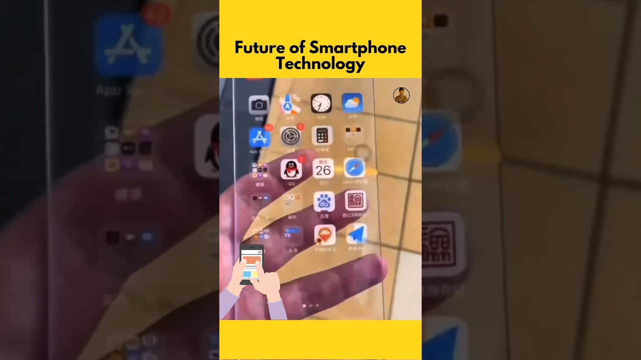 Future of Smartphone Technology? Flexible Screens and Graphene Transparent Phone #technology #Shorts