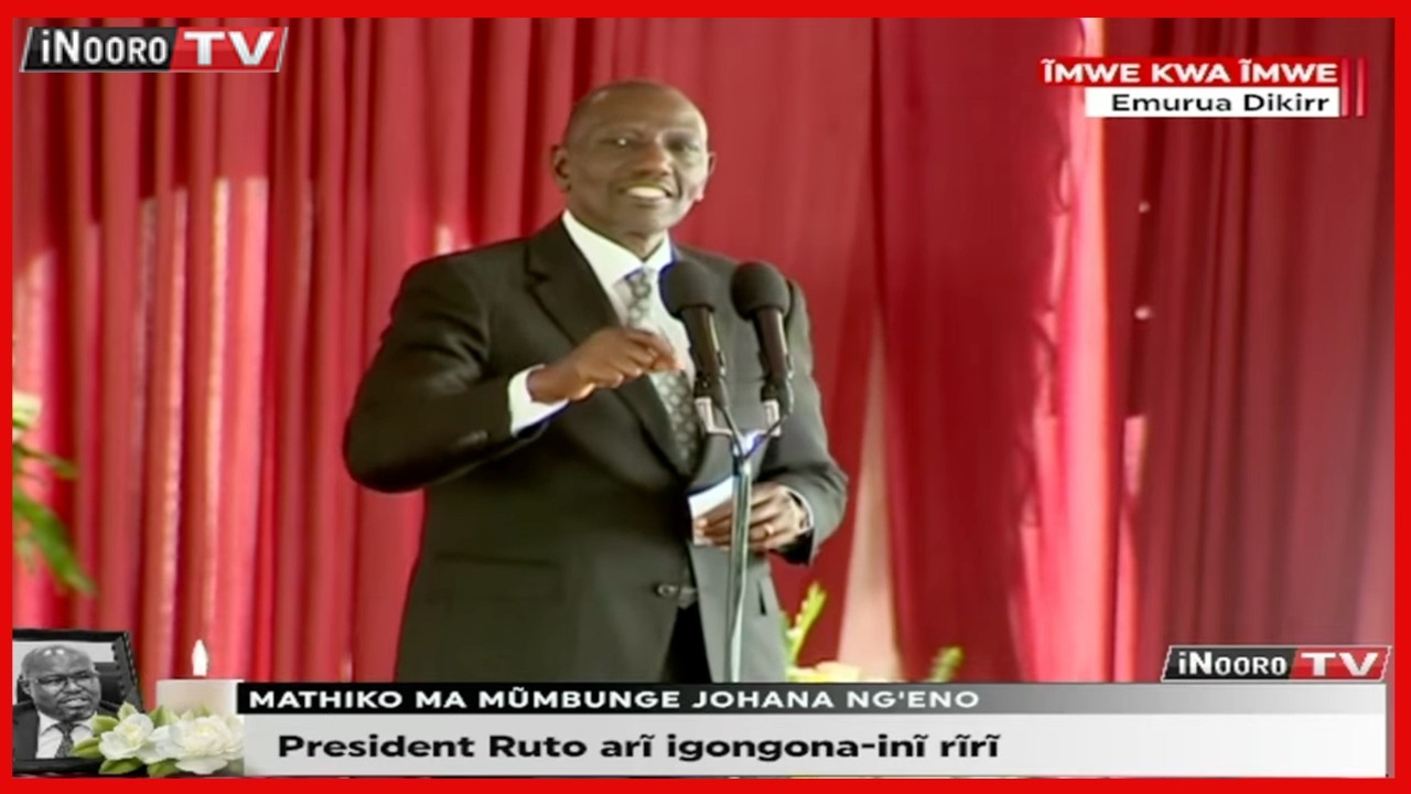 Ciĩranĩro cia President Ruto kũrĩ bamĩrĩ cia arĩa makuire hamwe na Johanna Ng’eno