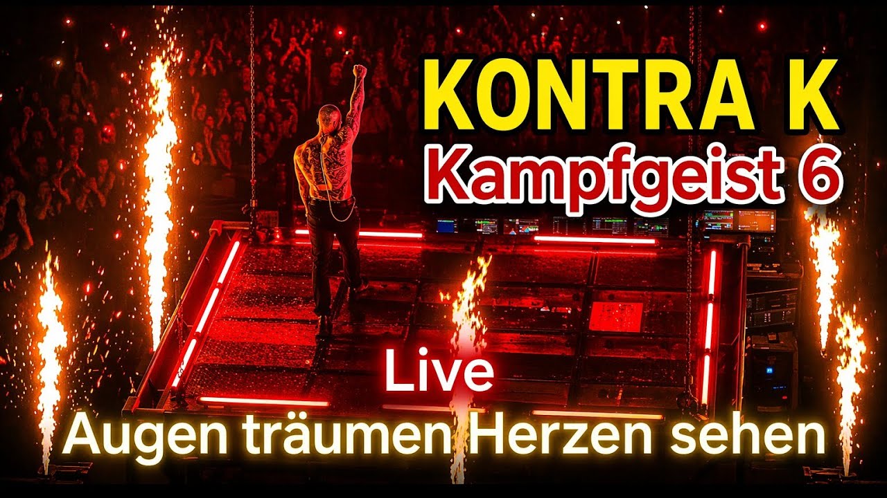 KONTRA K Live – performt „Kampfgeist 6“ 🔥 Oberkörper frei & pure Energie! Augen träumen Herzen sehen
