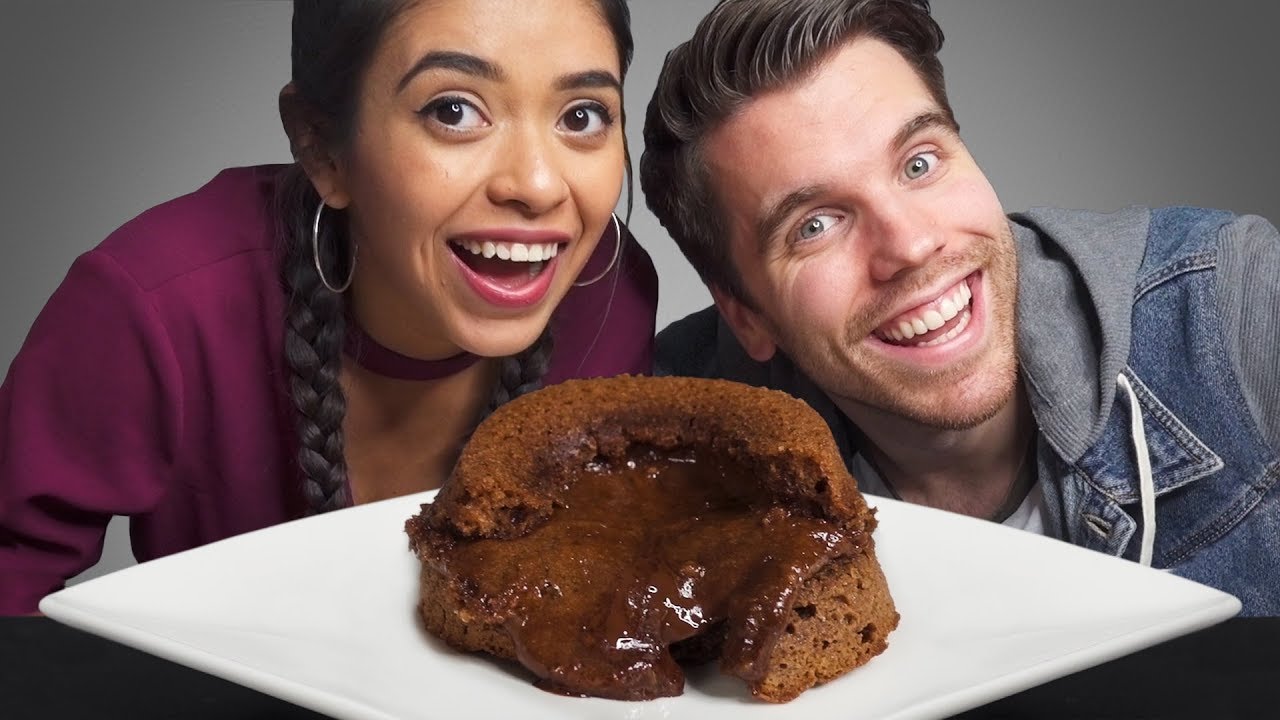 BAKING A CAKE WITHOUT A RECIPE | Chocolate Lava Cake Challenge
