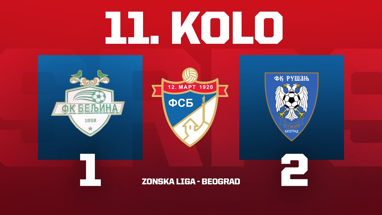 BELJINA - RU&Scaron;ANJ (02.11.2025.), Zonska liga Beograd, 11. kolo