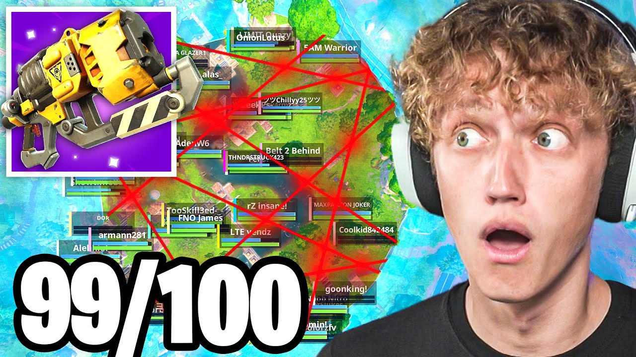 I Hosted a PLASMA BEAM Rifle Only Tournament In Fortnite! (broken weapon?)
