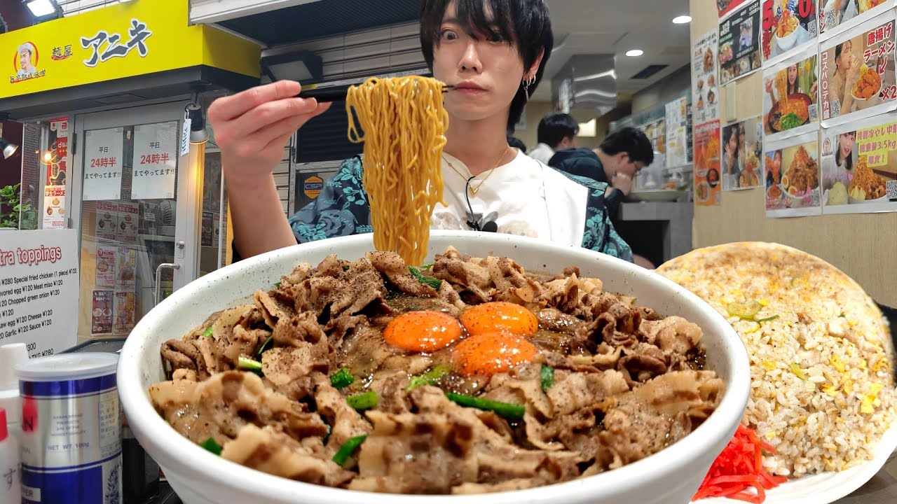 Больше 6 кг! Японский мясной рамен — это просто безумие 🍜