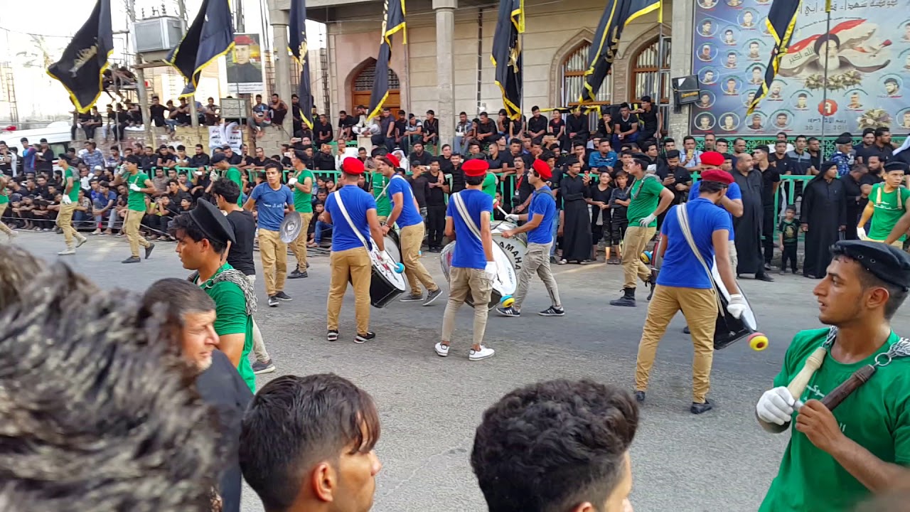 زنجيل موكب العَلامة المشعشعي موكب هيبه وقوه حيدريه يوم سابع من محرم 1439 في ابو الخصيب