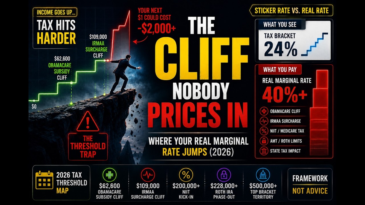 The Cliff Nobody Prices In: Where Your Real Marginal Rate Jumps (2026)