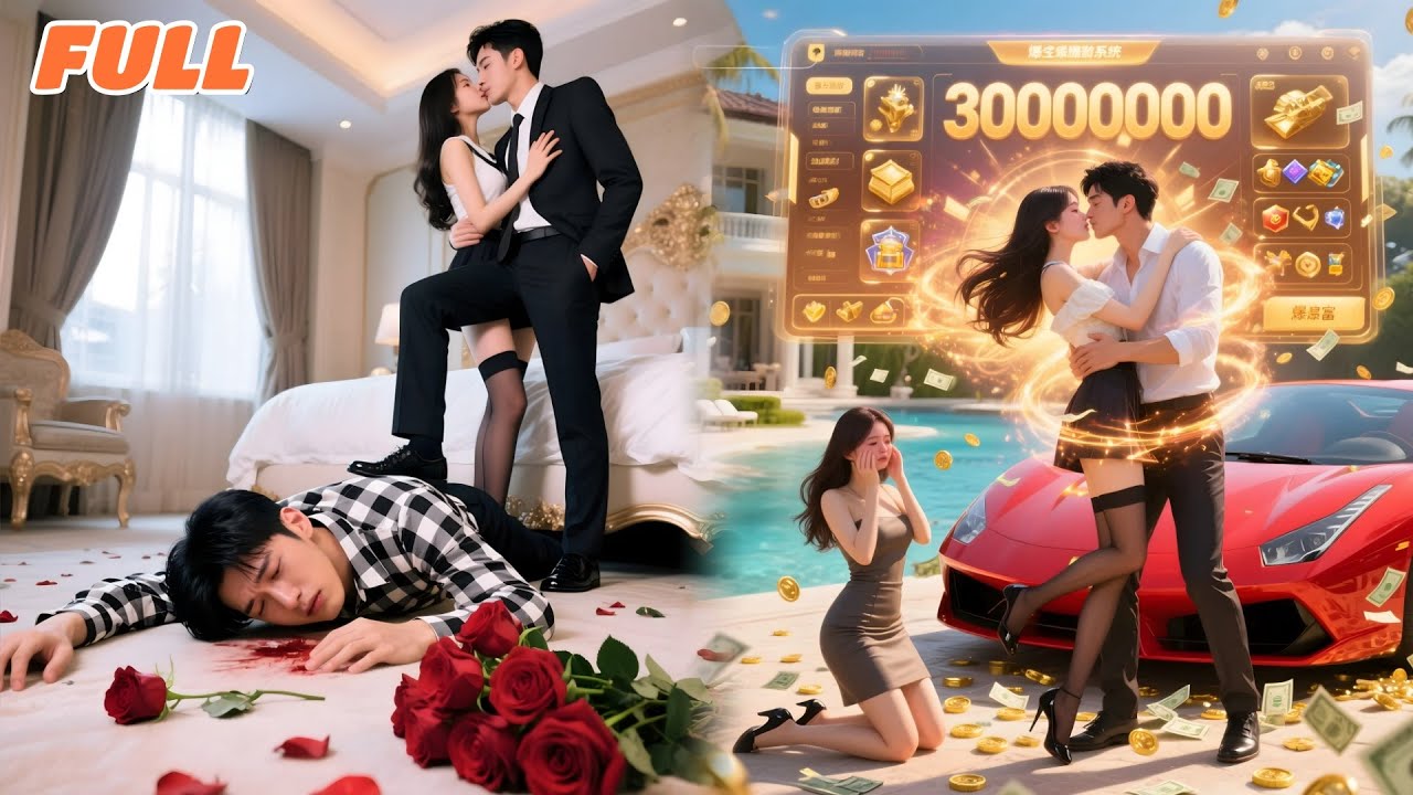 Poor guy, humiliated by cheating GF, get Lottery Sys—got Ferrari, $30B,private island,ex regretting.