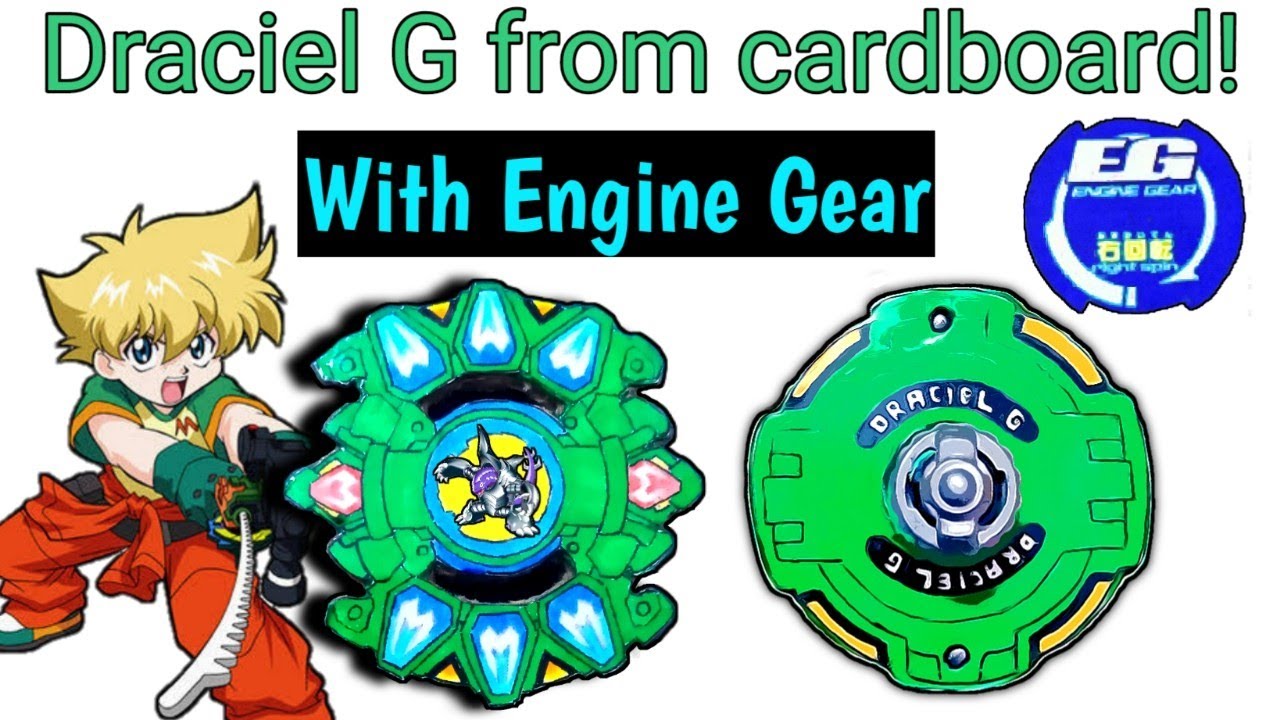 Draciel G| How to make Beyblade Draciel G from cardboard with working Engine Gear? Full Tutorial