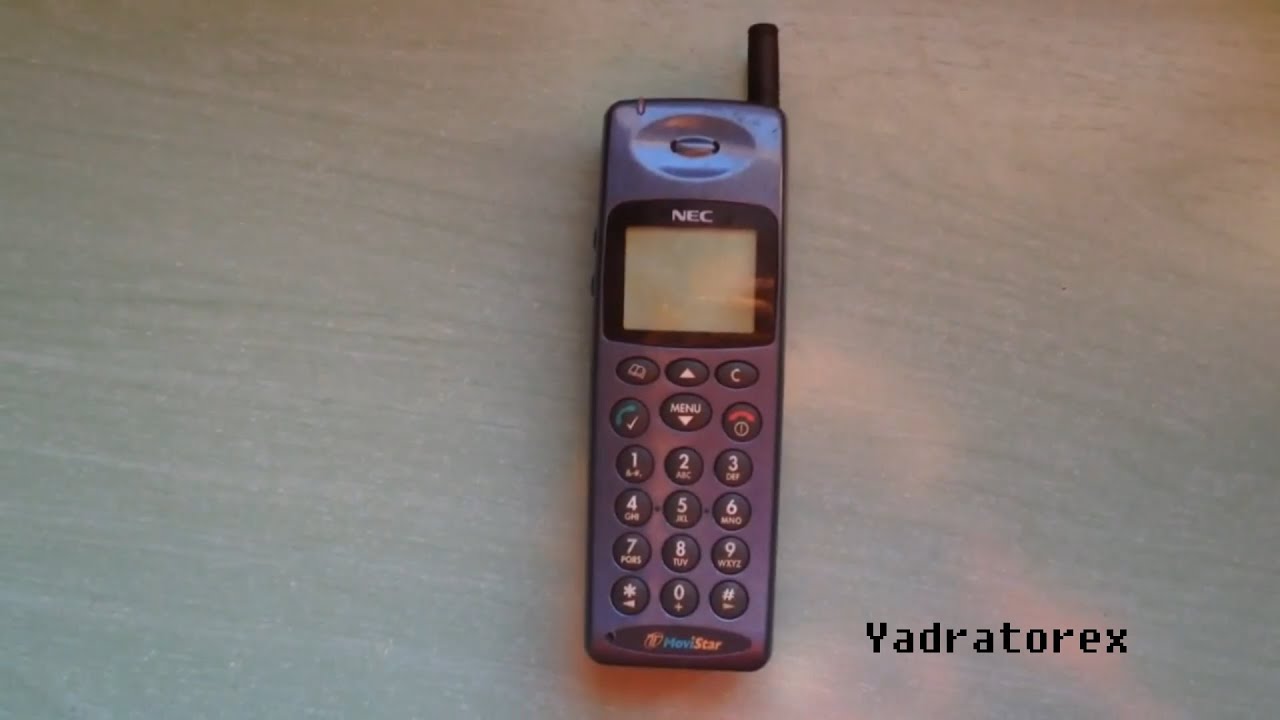 NEC GD9+ japanese cell phone. Retro bick phone from 1997. Vintage mobile phone