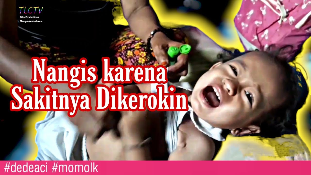 BALITA LAGI DIKEROKIN UNTUK PERTAMA KALI NYA #momolk #dedeaci