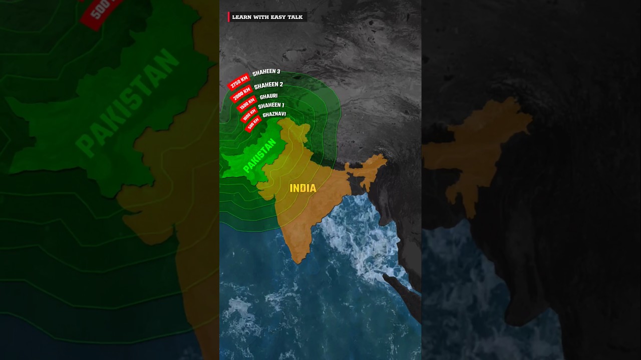 India vs Pakistan Missiles Comparison!