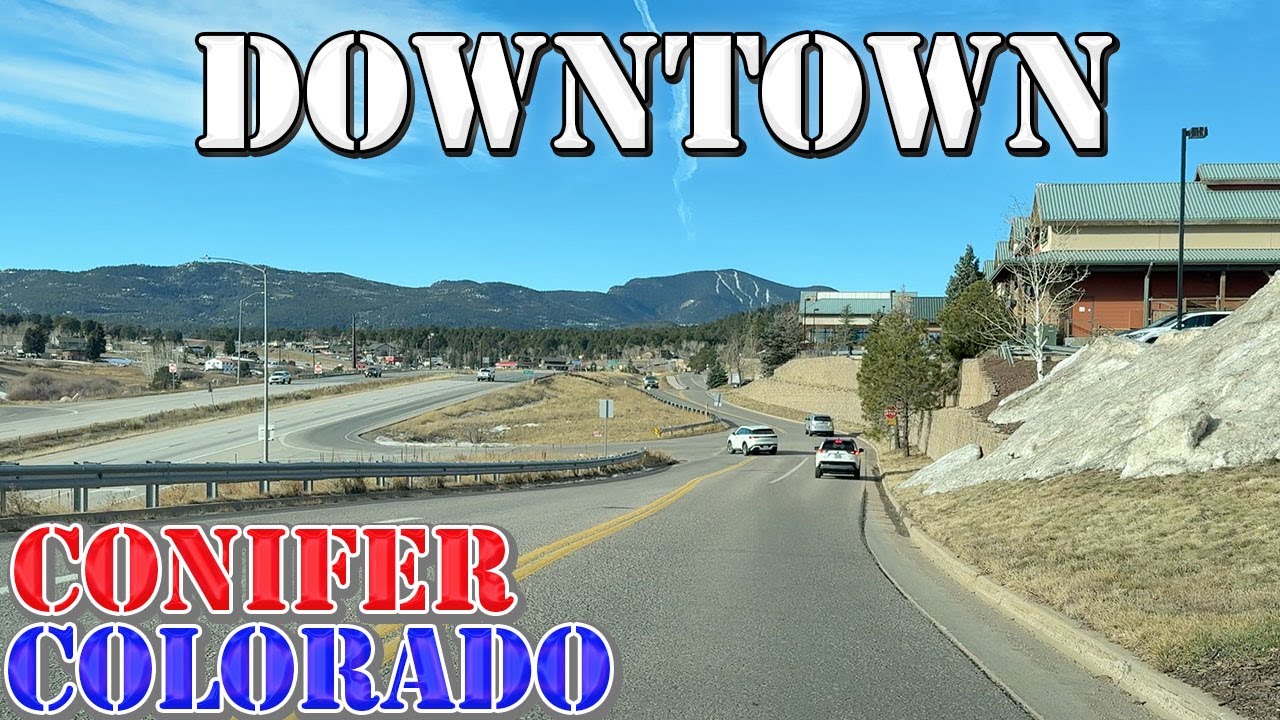 Conifer - Aspen Park - Colorado - 4K Downtown Drive