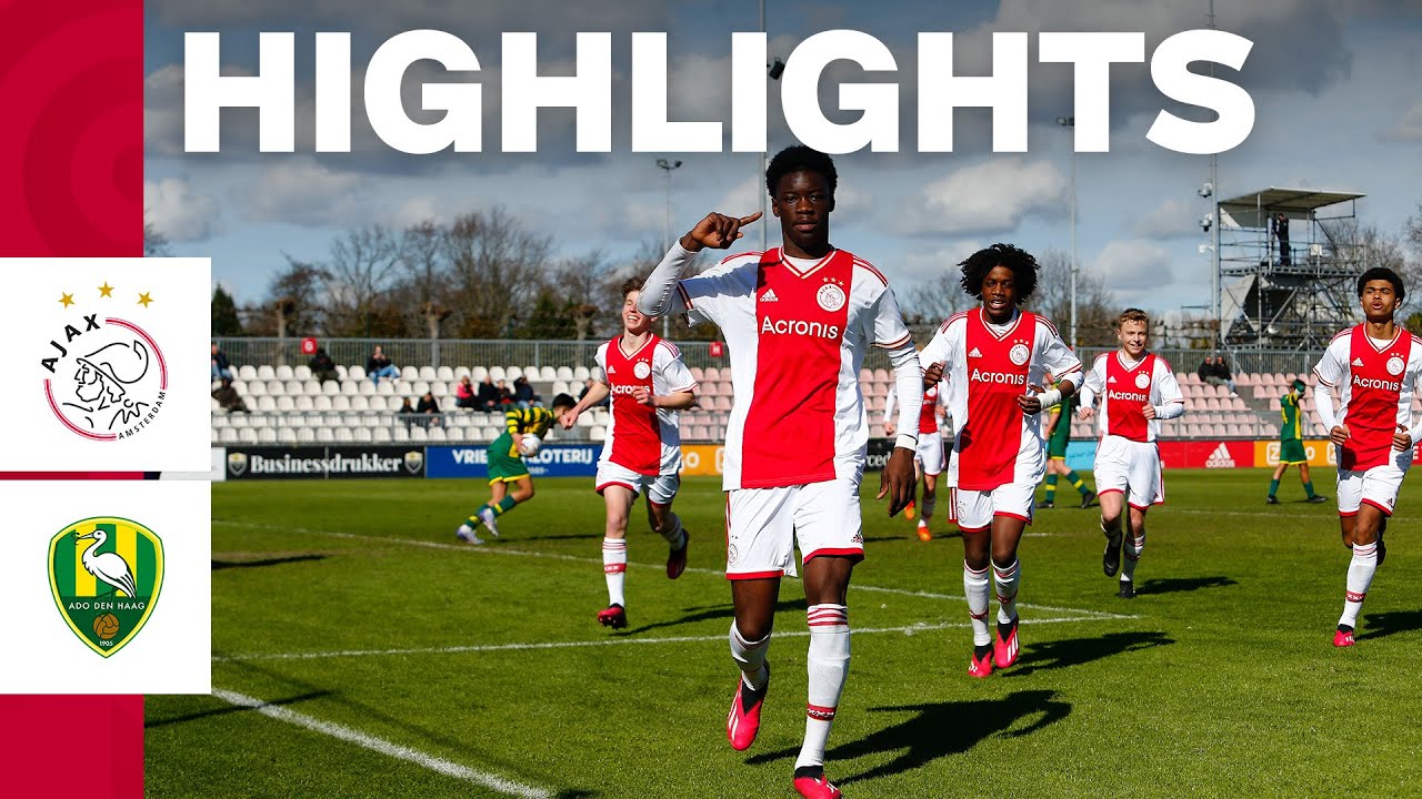 Celebrating like Marcus Rashford 👉 | Highlights Ajax O17 - ADO Den Haag O17