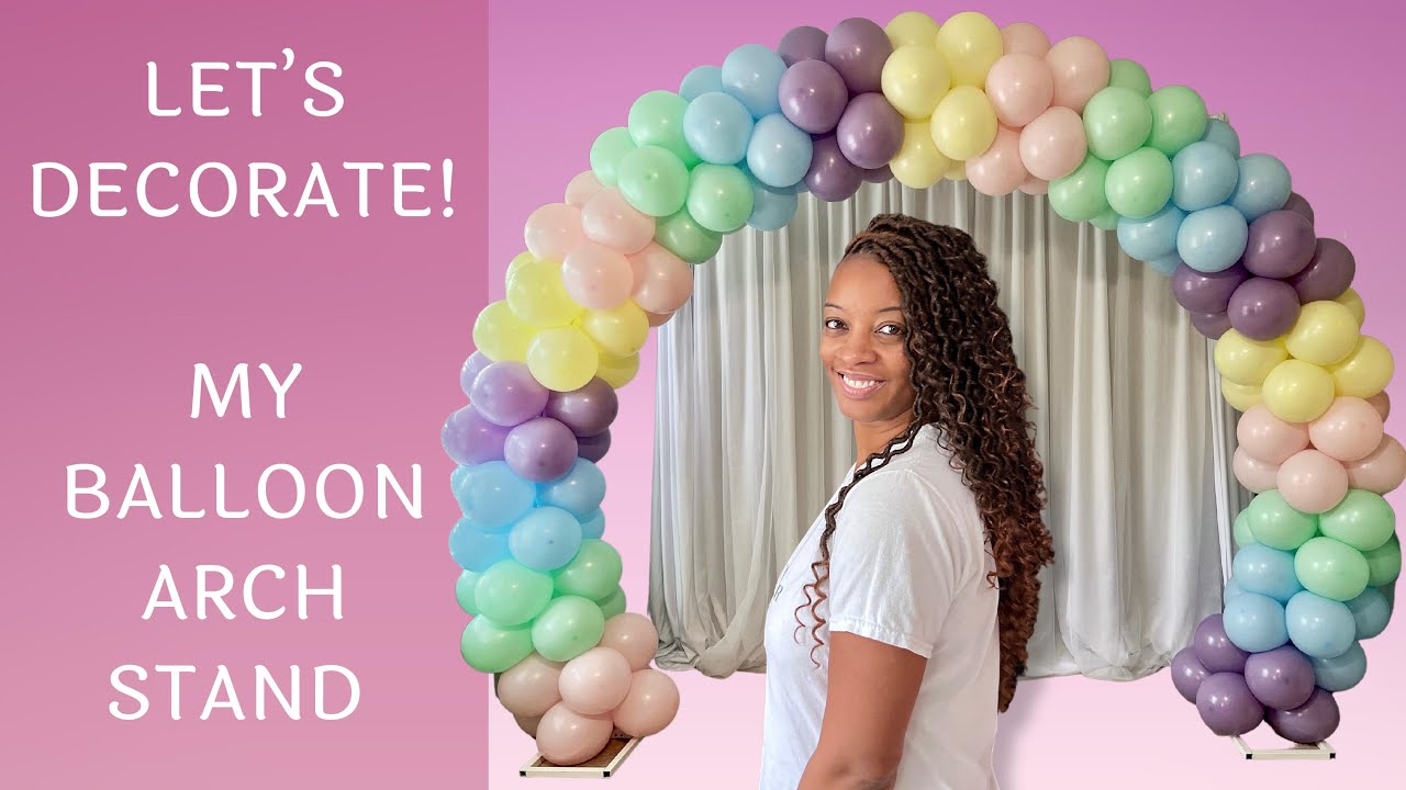 Making A Balloon Arch With My New Stand