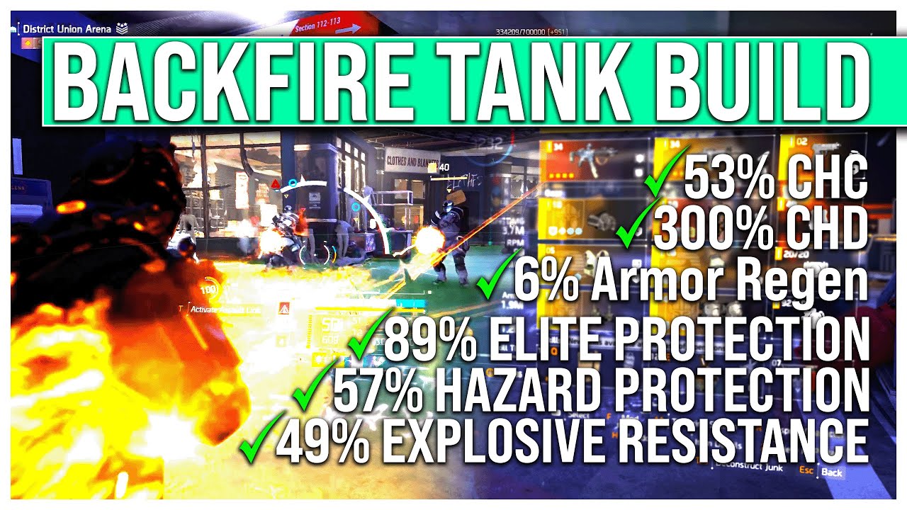 Solo Legendary Backfire Tank Build - The Division 2 Year 7 Season 1.
