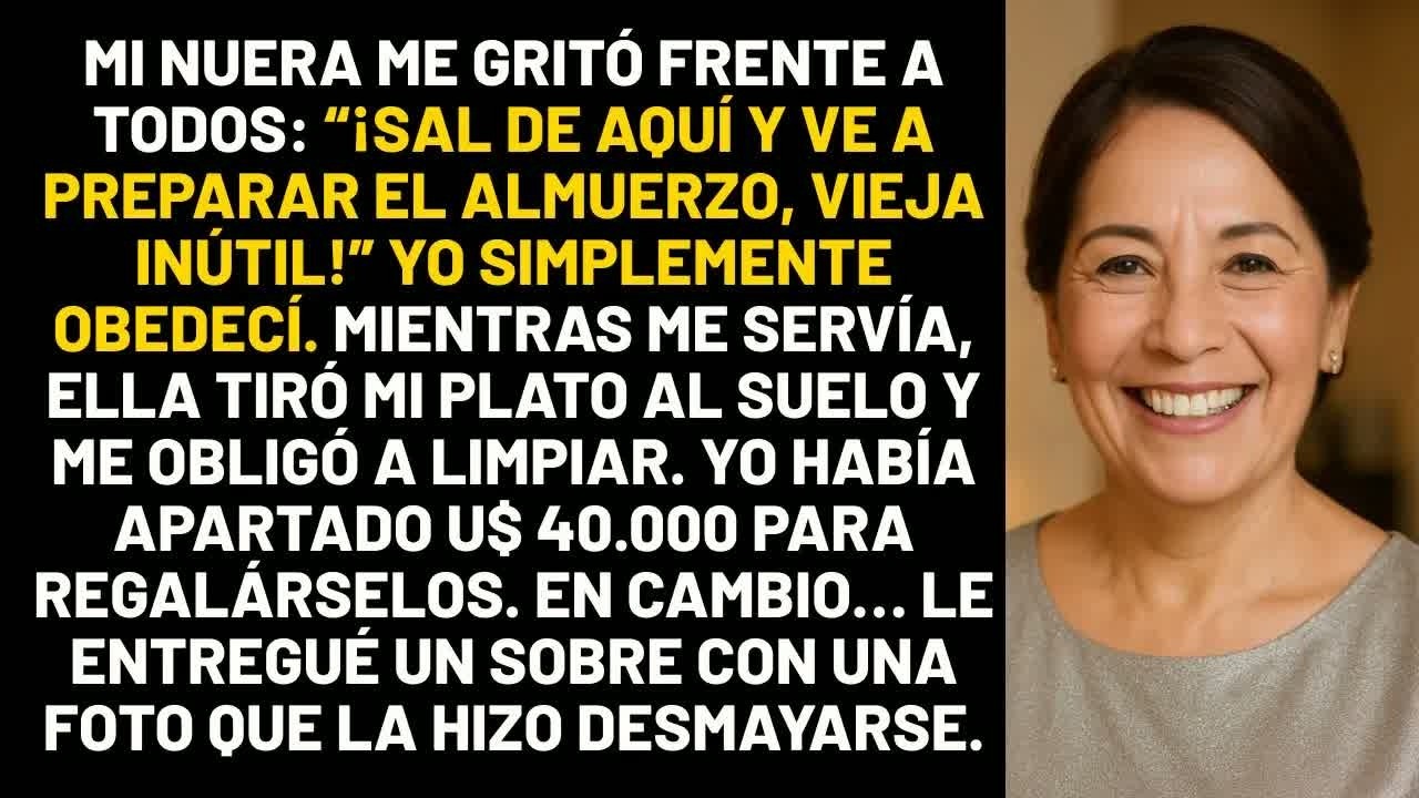 En el Día de las Madres, mi nuera me gritó frente a cien invitados： ¡Sal de aquí y ve a preparar
