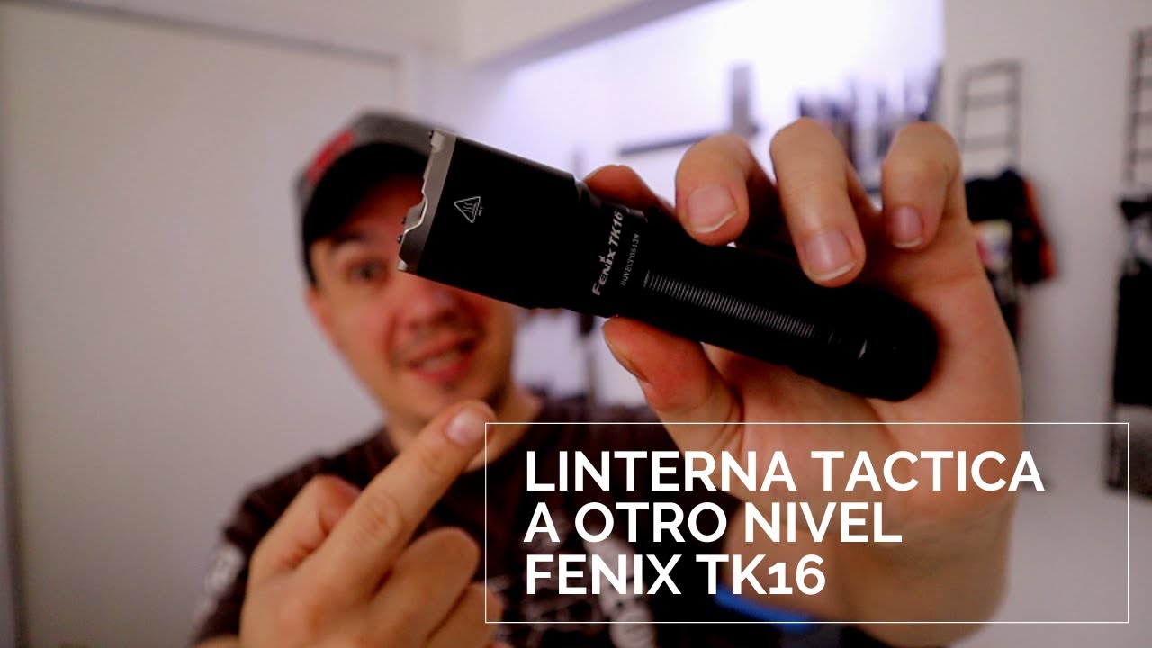 Linterna 🛑 TÁCTICA 🛑 de otro nivel Fenix tk16 v2.0 revisión español