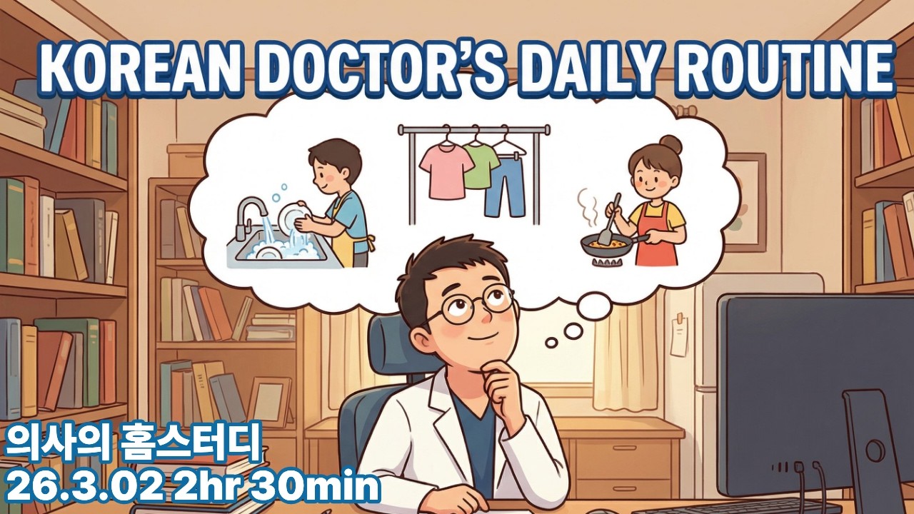 오늘 공부 Study with doctor [260302] 짜게 공부! #공부브이로그