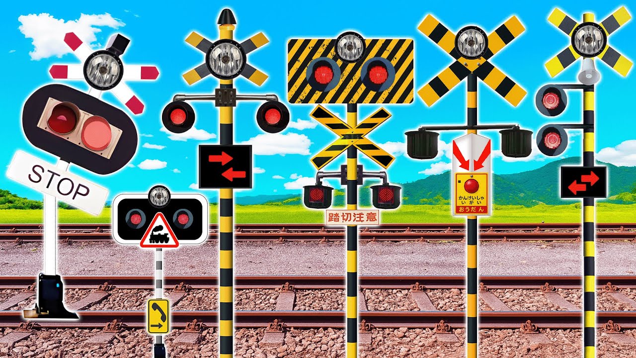 【線路アニメ】トゥン・トゥン・トゥン・サフールの魔法の杖 🐹🐸🐰 Italian Incredibox as Fumikiri Railroad Crossings Meme
