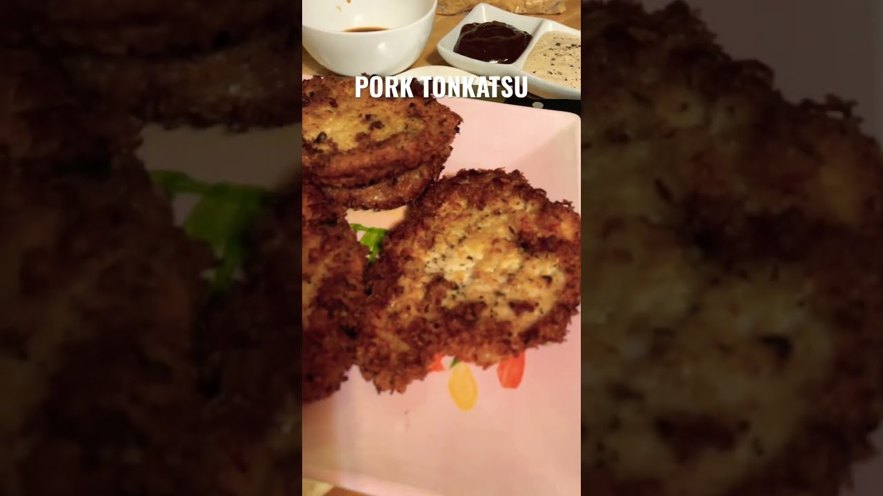 HOW TO MAKE PORK TONKATSU #tonkatsu  #japanesefood #viral #aikitchen