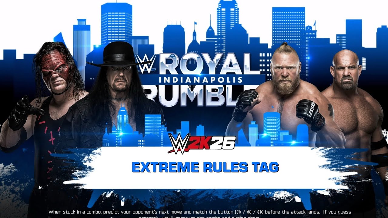 WWE 2K26 - Undertaker & Kane vs Brock Lesnar & Goldberg | Extreme Rules Tag Match PS5 