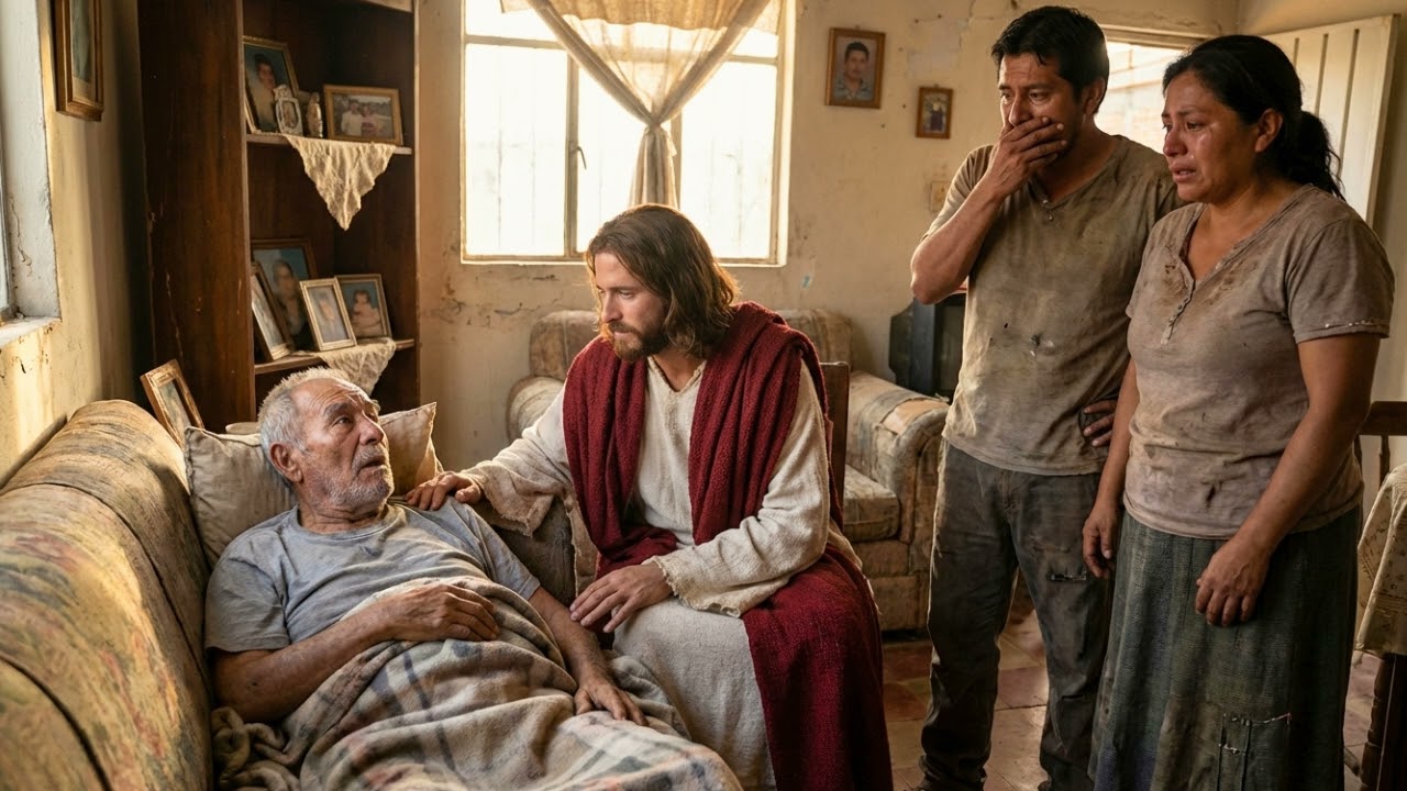 “Déjenlo morir ya no sirve” rieron los hijos. pero Jesús lo levantó frente a todos y los hizo llorar
