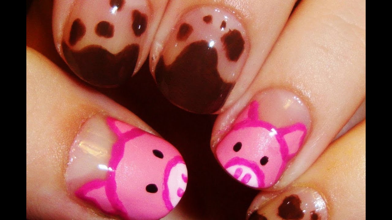 Cute Piggy Nail Art
