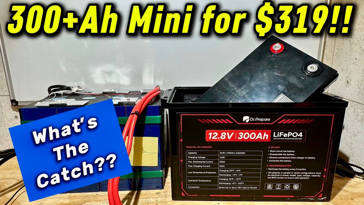 DR. PREPARE 12V 300Ah Compact LiFePO4 Lithium Battery Review & Teardown 