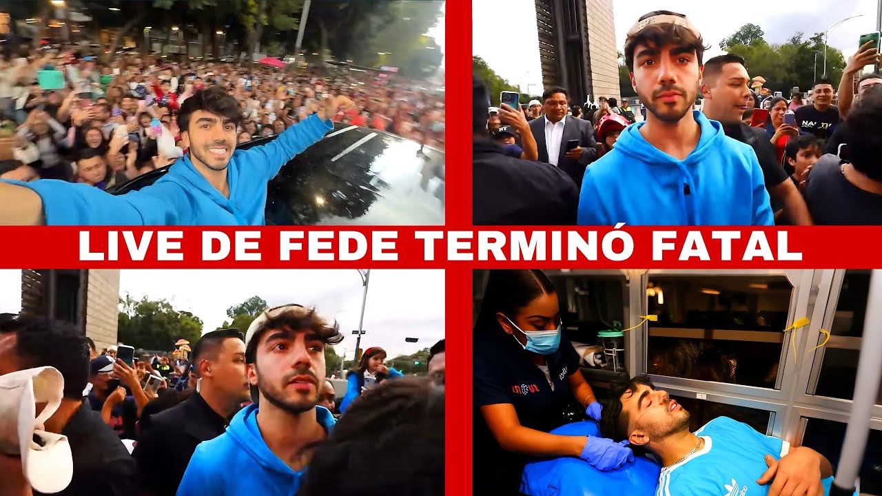 FEDE FUE ATACADO POR FANS DURANTE UN LIVE ⚠️💔