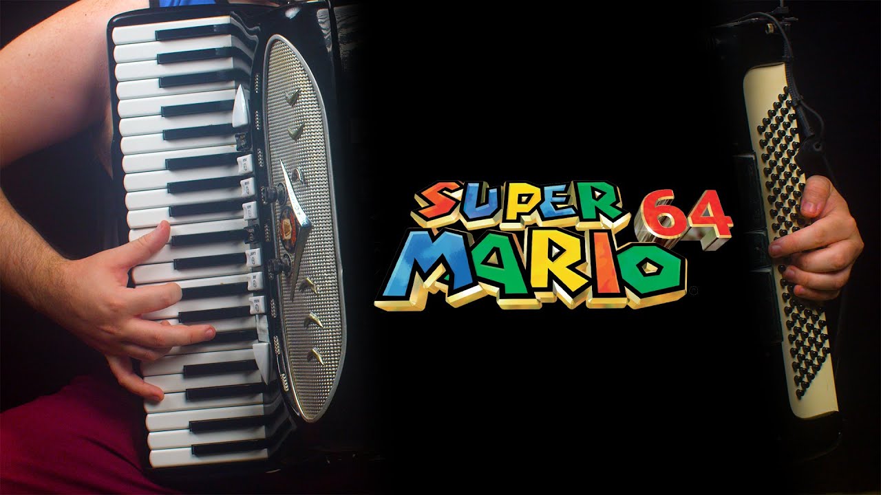 Super Mario 64 theme accordion cover (Bob-omb Battlefield)