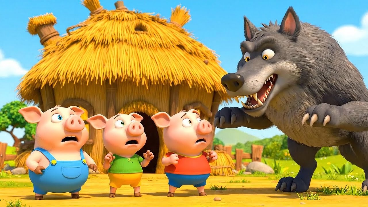 Three Little Pigs and the Big Bad Wolf 🐺 | Classic Story Kids Songs | Baby Xavi Kids Songs