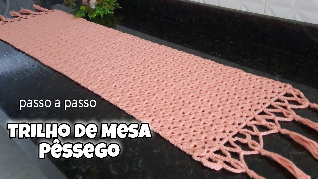 Trilho de Mesa Pêssego 🍑 #edilenefitipaldi