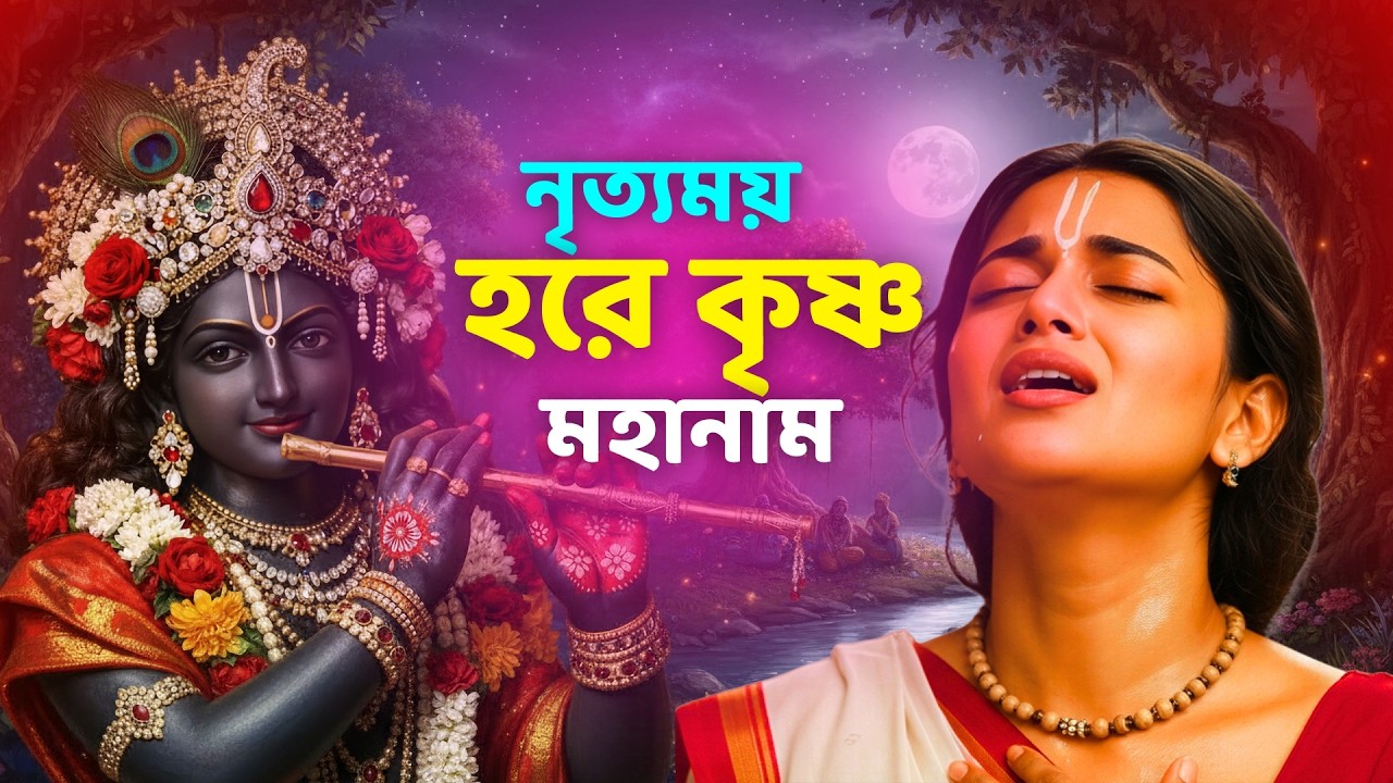 “হরে কৃষ্ণ মহামন্ত্র | Hare Krishna Maha Mantra | ভক্তি গান | Krishna Bhajan”