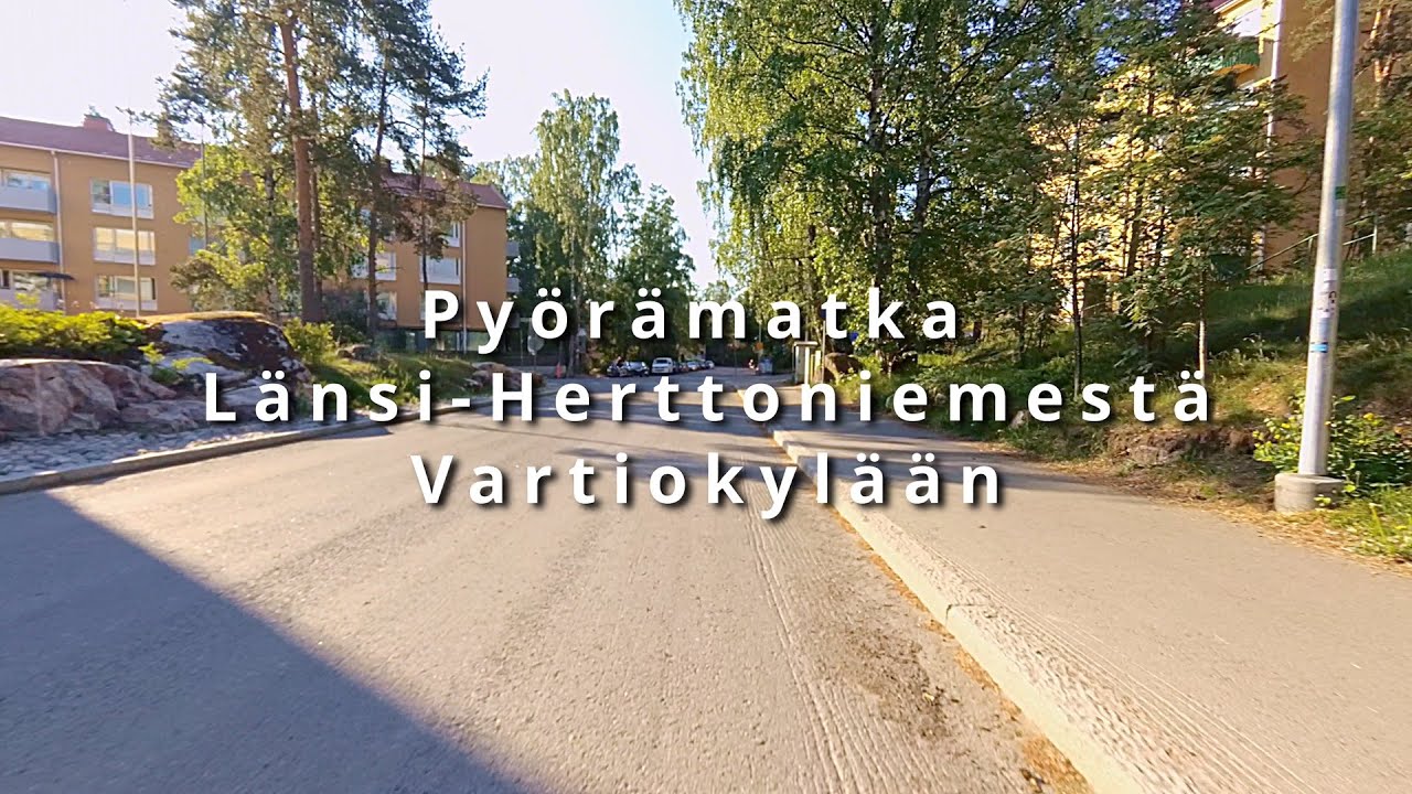 Bicycle ride in Sunny East Helsinki | Pyörällä Länsi-Herttoniemestä Vartiokylään