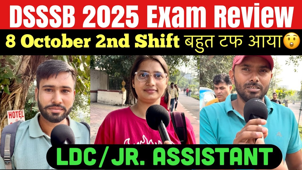 DSSSB Paper Analysis today | 8 October 2nd Shift Review | DSSSB exam 2025 |Student Saviour 
