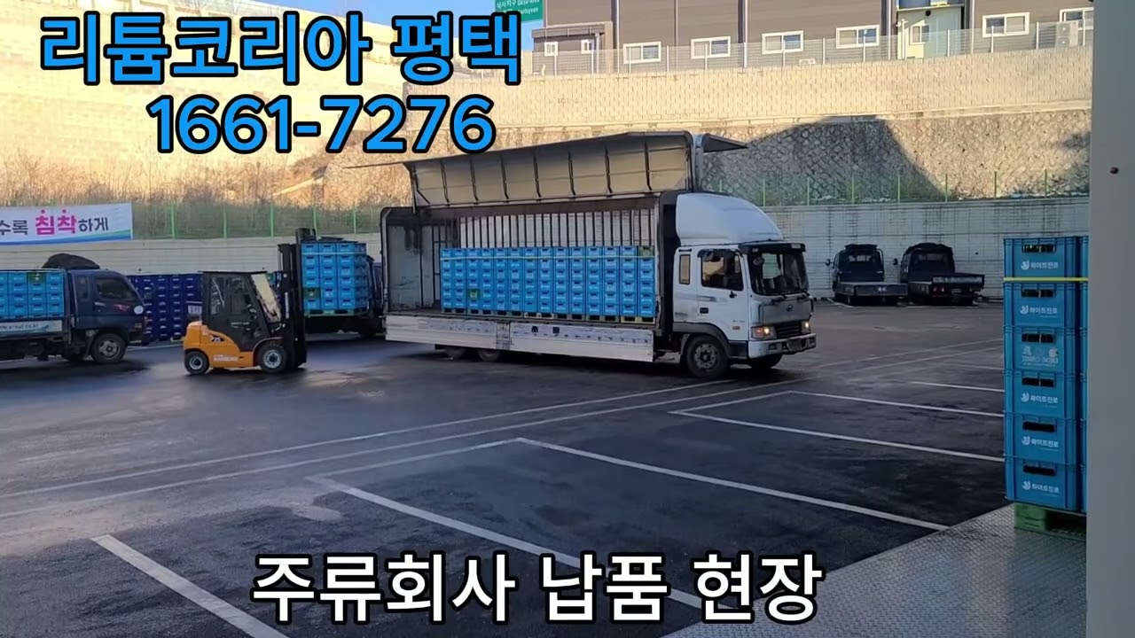 리튬코리아평택(주) 주류회사 지게차 납품현장