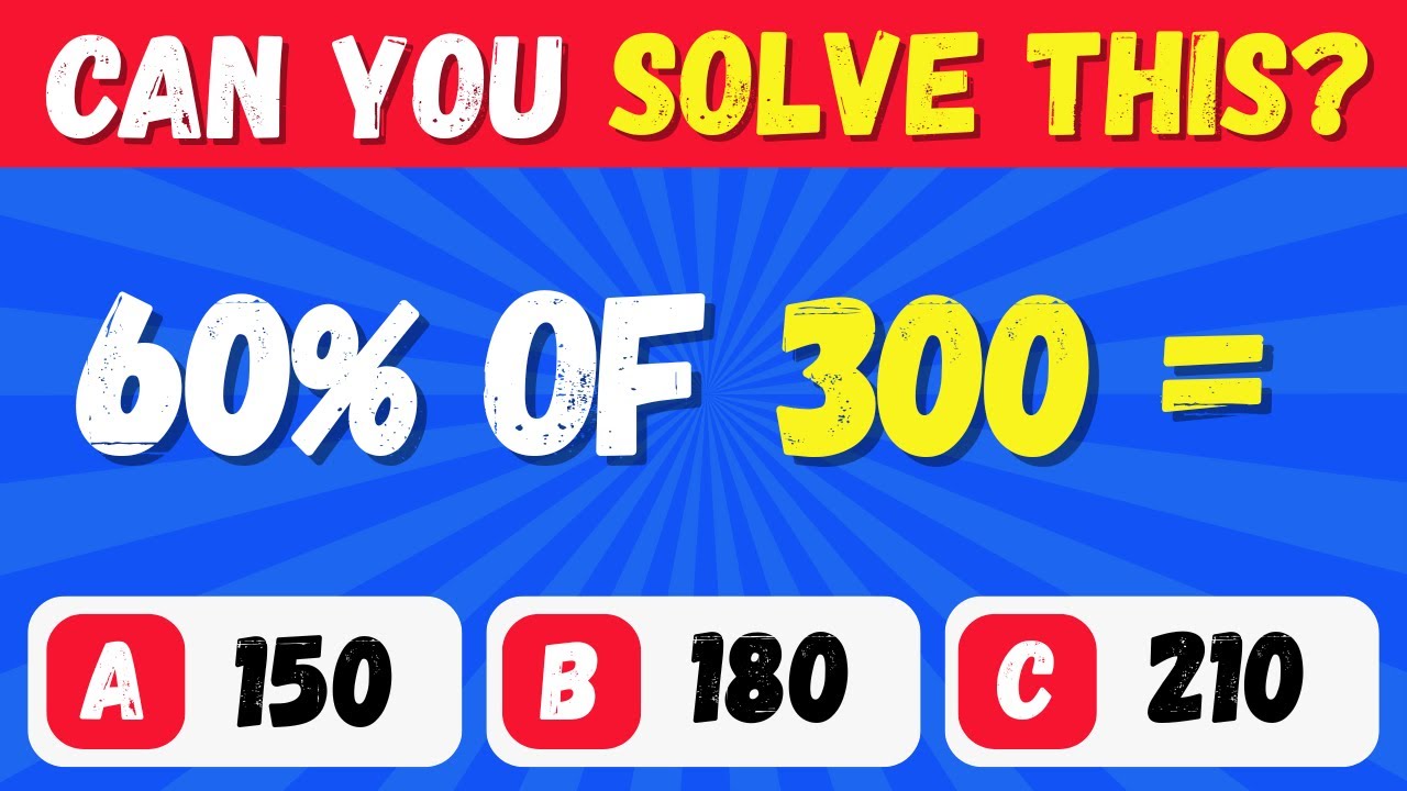 Ultimate Math Quiz | Easy to Hard 3 Levels Math Quiz Challenge 🧠🔥