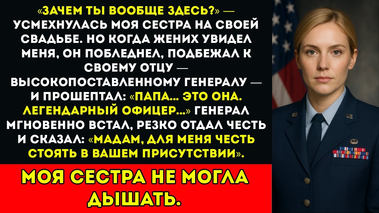 Сестра оскорбила меня на своей свадьбе — затем отец жениха, генерал, публично почтил меня