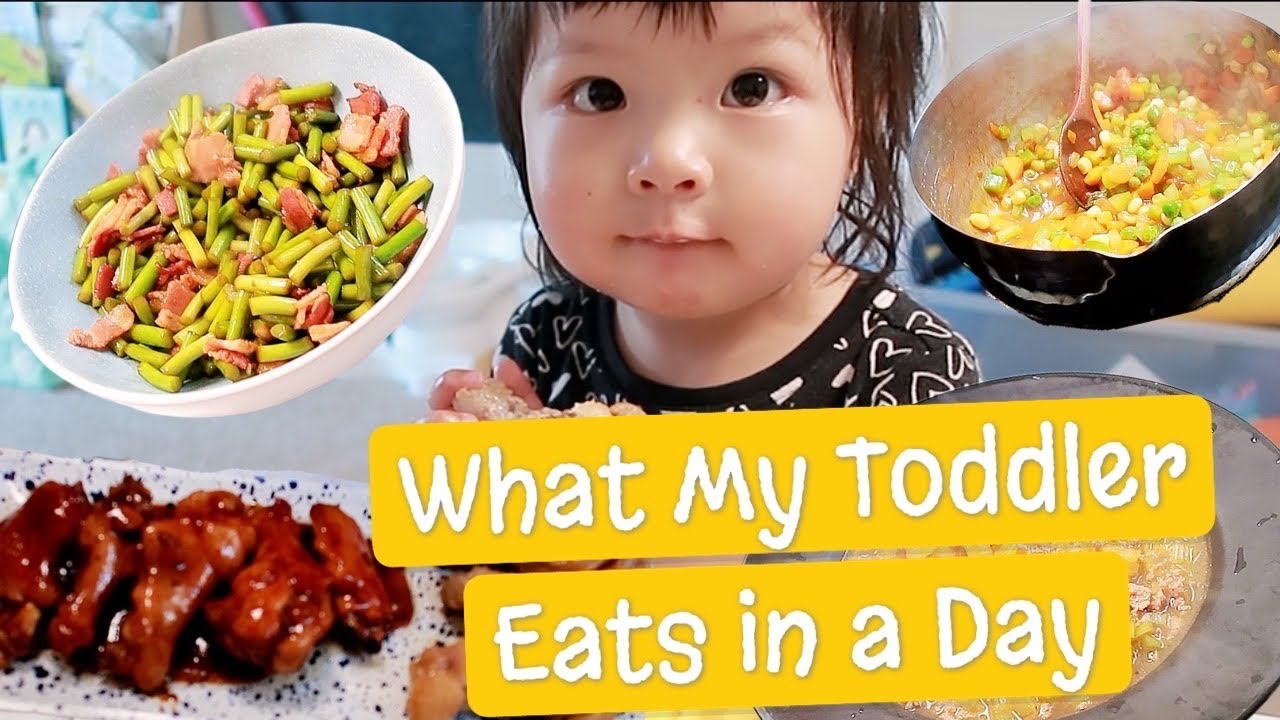 【2岁辅食系列】2岁宝宝一天吃了啥| 快手早餐 | 偷师Panera Bread 10 Vegetable Soup | 超爱的培根炒蒜苗| 真*干饭人