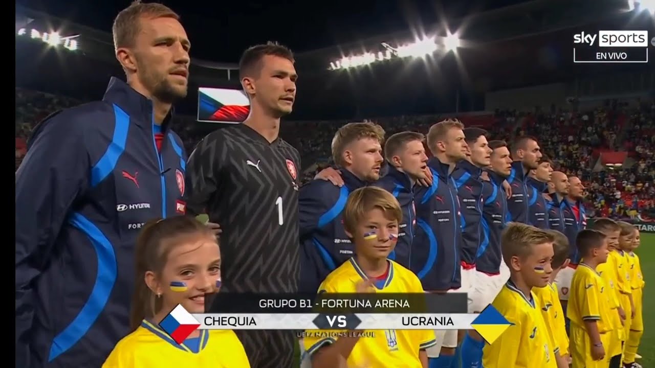 Czech Republic vs Ukraine National Anthem - UEFA Nations League 2024/25