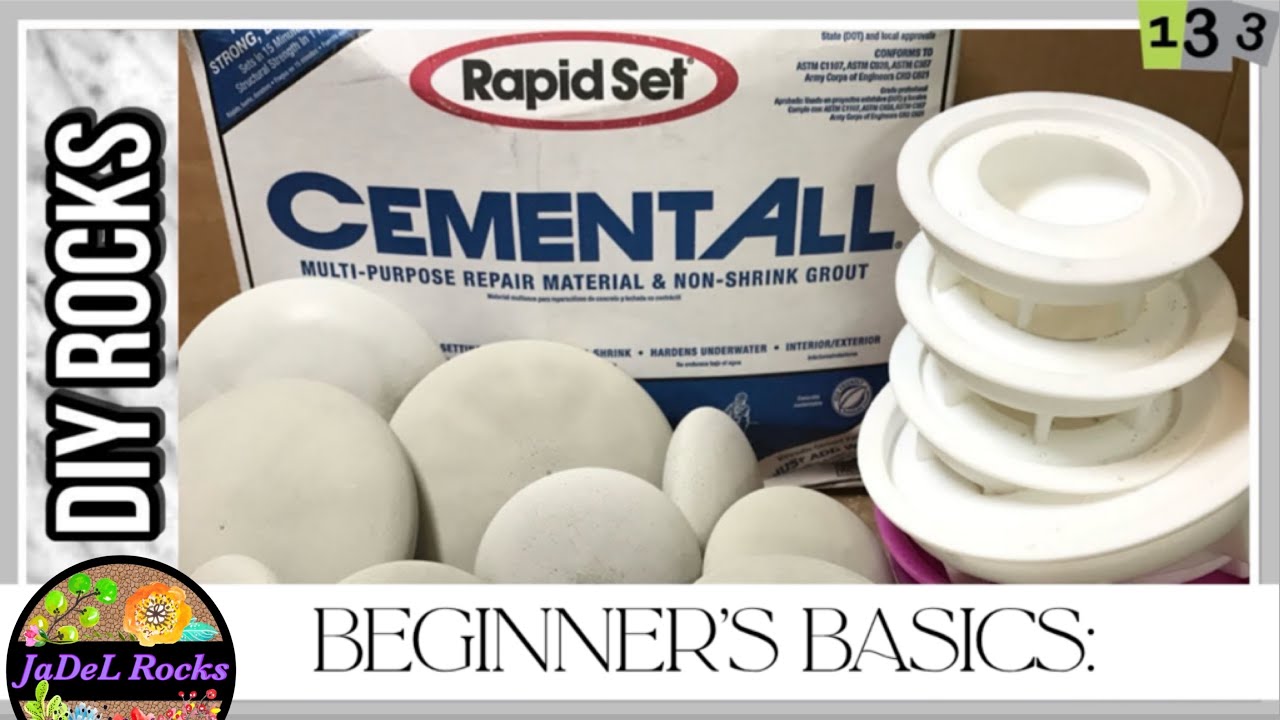 Make Your Own Rocks With Rapid Set Cement All | Art Stones For Painting