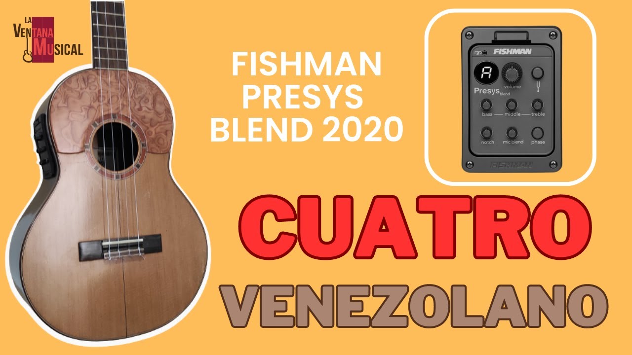 Amplificación Cuatro Venezolano + Fishman  Presys Blend 2020 | #laventanamusical - @danny.martinez.oficial