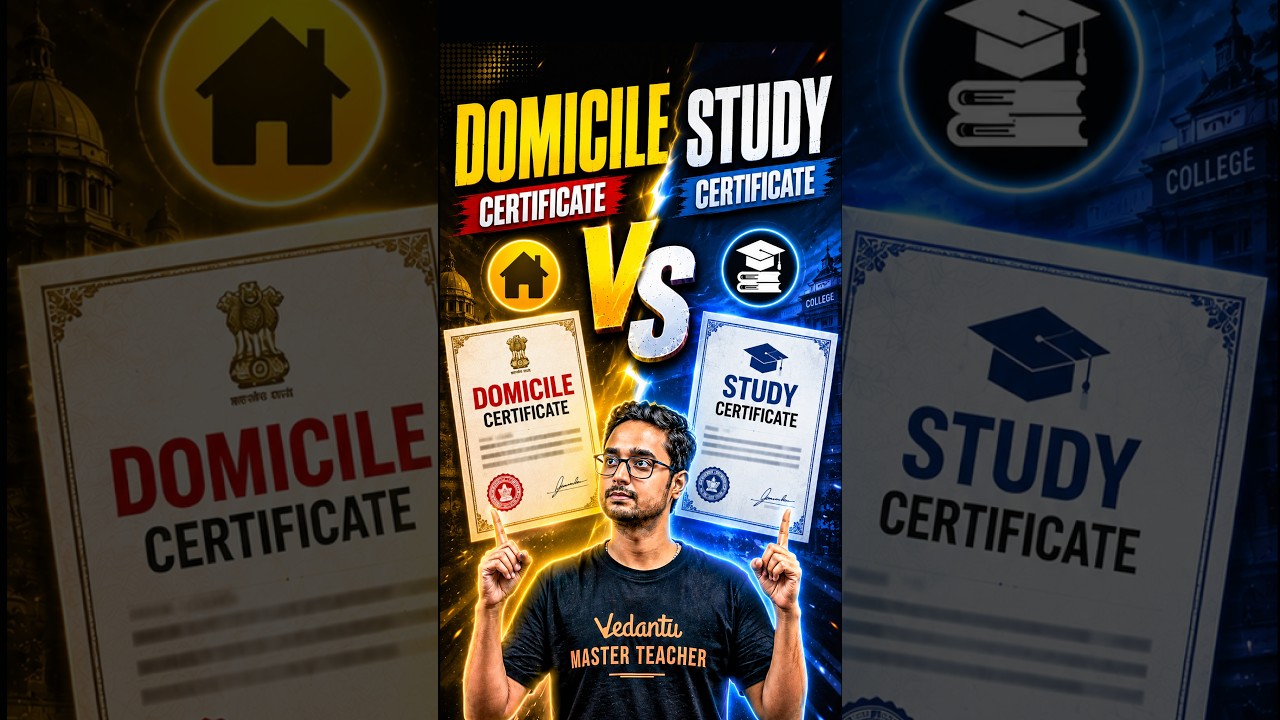 Who Needs a Domicile Certificate? Is a Study Certificate Enough? NEET 2026 Counselling