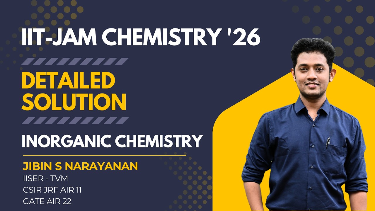 IIT-JAM 2026 CHEMISTRY DETAILED SOLUTIONS DISCUSSION - INORGANIC CHEMISTRY