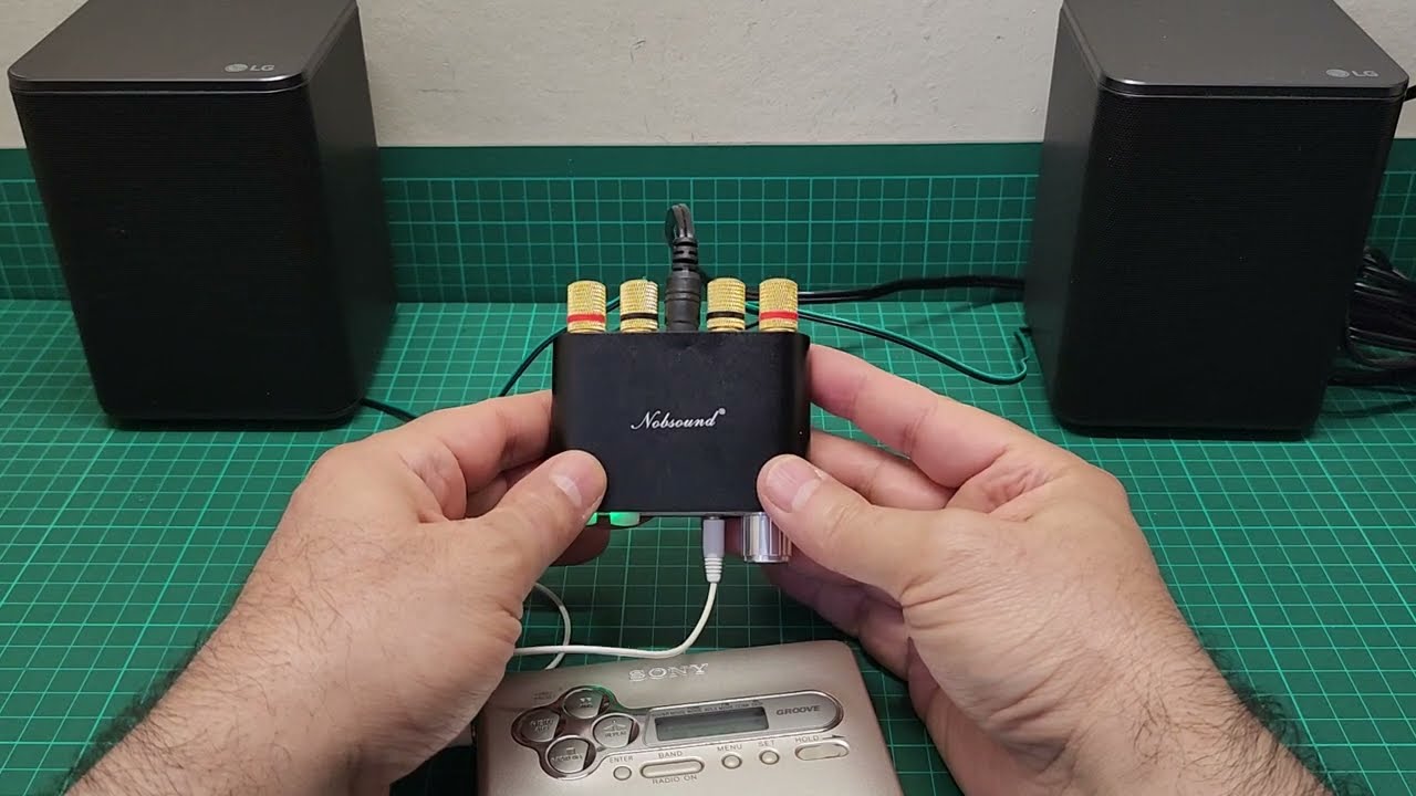 Nobsound NS10G MICRO amplifier 100W 9-24v review | Walkman and Bluetooth test