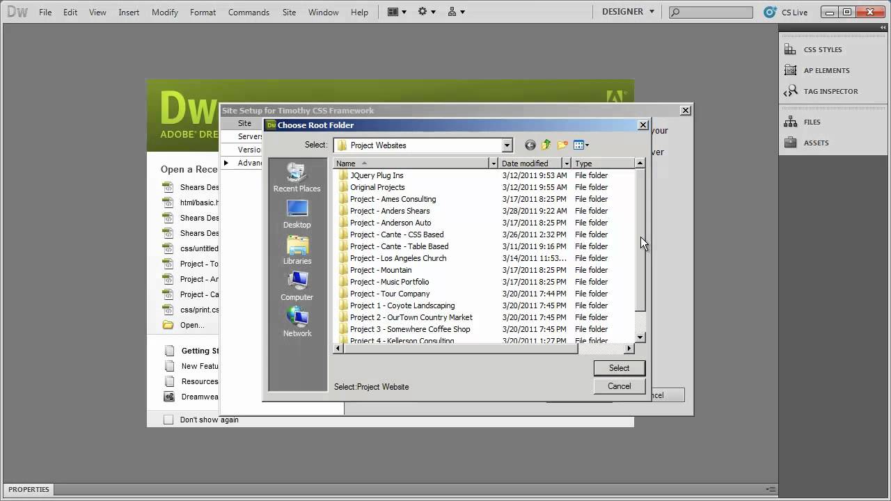 8 - Introduction to Dreamweaver Tutorial (CS5)