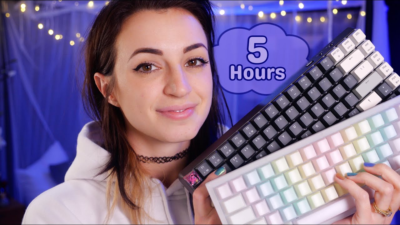 5 Hours of Typing & Keyboard Clacking Sounds [Fast Typing]