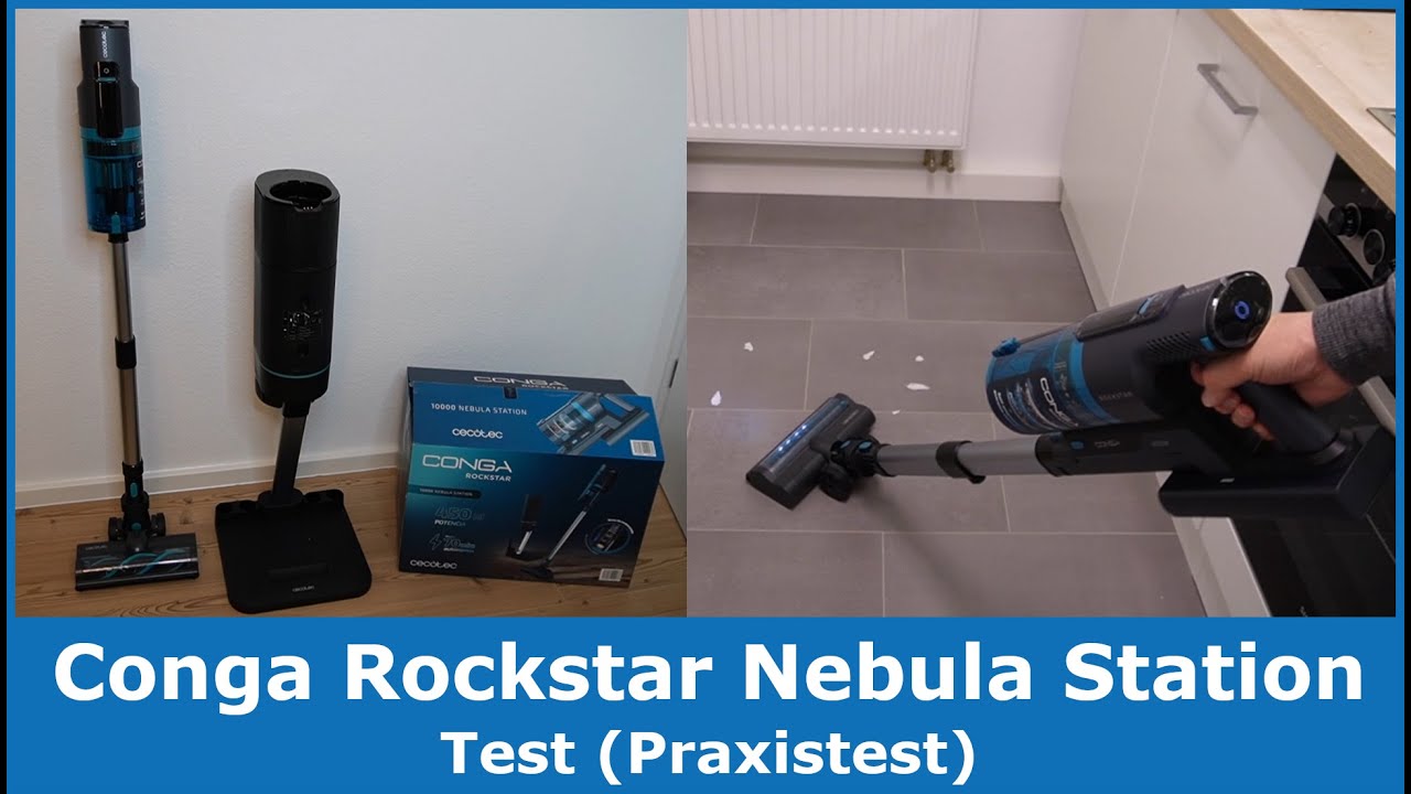 Cecotec Conga Rockstar 10000 Nebula Station || Test (Praxistest) des Akkusaugers mit Absaugstation